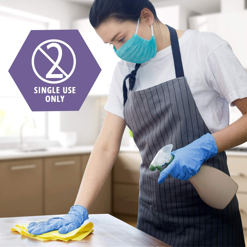 [Australia - AusPower] - MED PRIDE NitriPride Nitrile-Vinyl Blend Exam Gloves, Medium 100 - Powder Free, Latex Free & Rubber Free - Single Use Non-Sterile Protective Gloves for Medical Use, Cooking, Cleaning & More 
