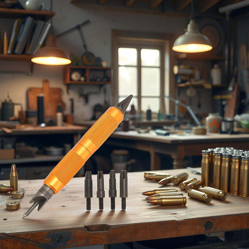 [Australia - AusPower] - Case Preparation Tool, Double Sided Design, Primer Crimps, Case Preparation Tools, High Hard Steel, Deburring, Hand Tools, Sharpness and Accurate 