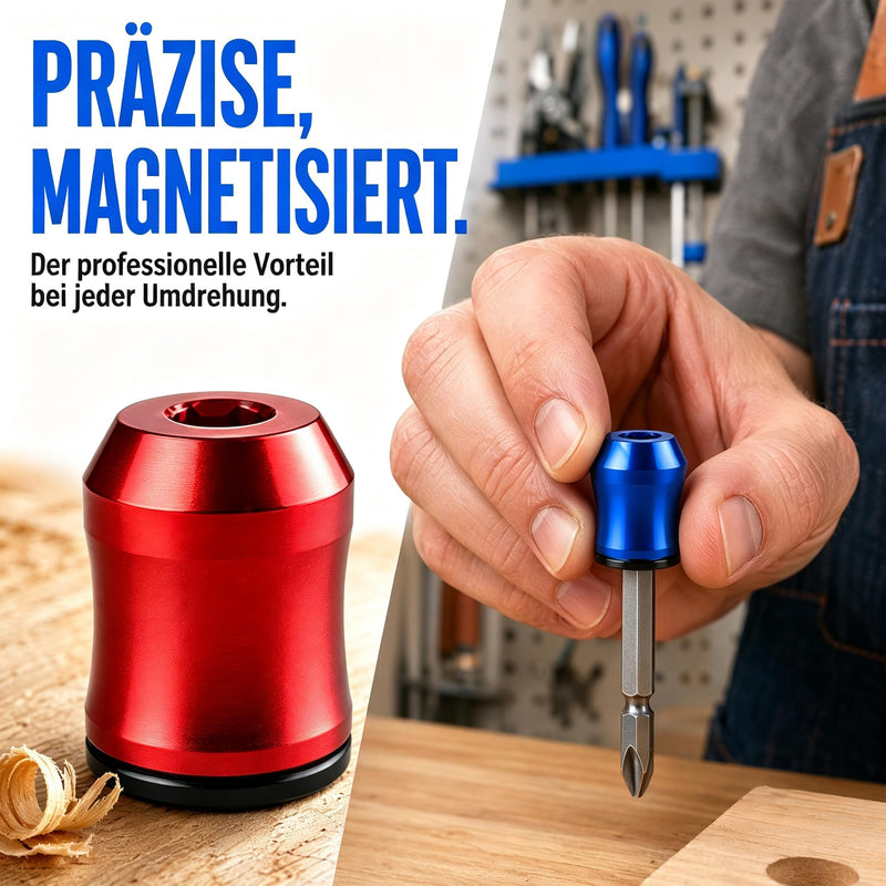 Magnetic Bit Holder 4 Pieces Screw Holder Attachment for Screwdriver | For craftsmen and DIY enthusiasts with magnetic screw ring and screw holder bit for precise work