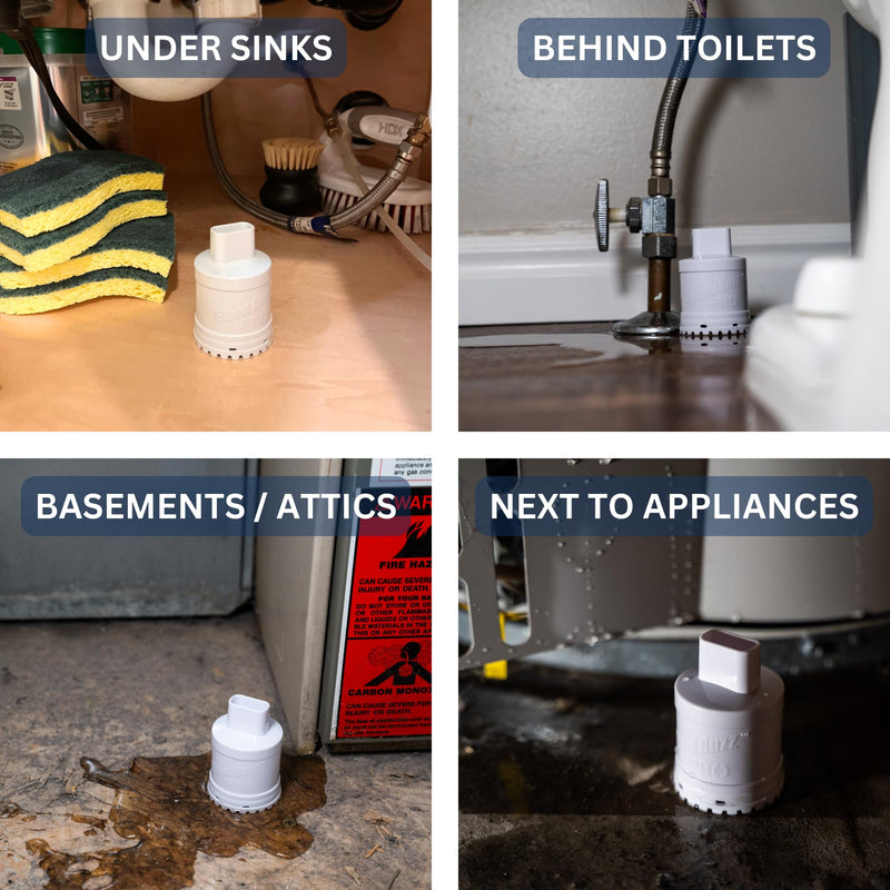 Flood Buzz Pro Water Leak Alarm 2-Pack | Ready to Use, No Setup Required 2 Units