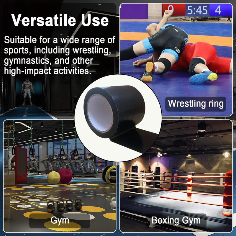 1 Roll Wrestling Mat Tape 4'' x 108.2' Carpet Tape for Carpet Seam 7 Mil Carpet Tape Seaming Cover Tape Strong Adhesive Tape for Wrestling Grappling Exercise 1Roll