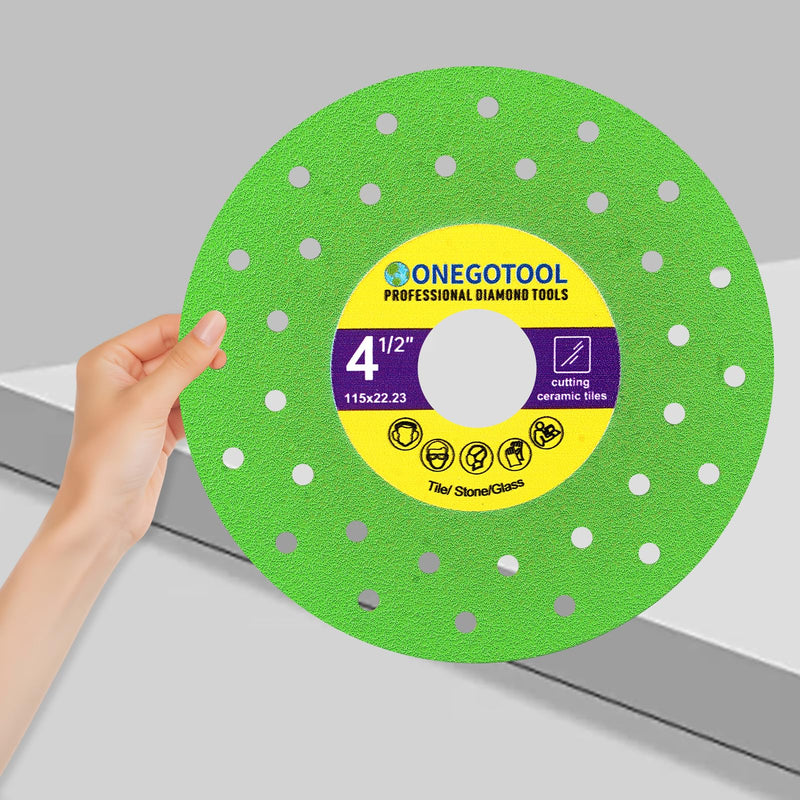 [Australia - AusPower] - 4-1/2 inch Tile Cutter Diamond Saw Blade for Angle Grinder Porcelain Ceramic Glass Marble Cutting Tools Grinding disc (5pcs) 4-1/2" 5 