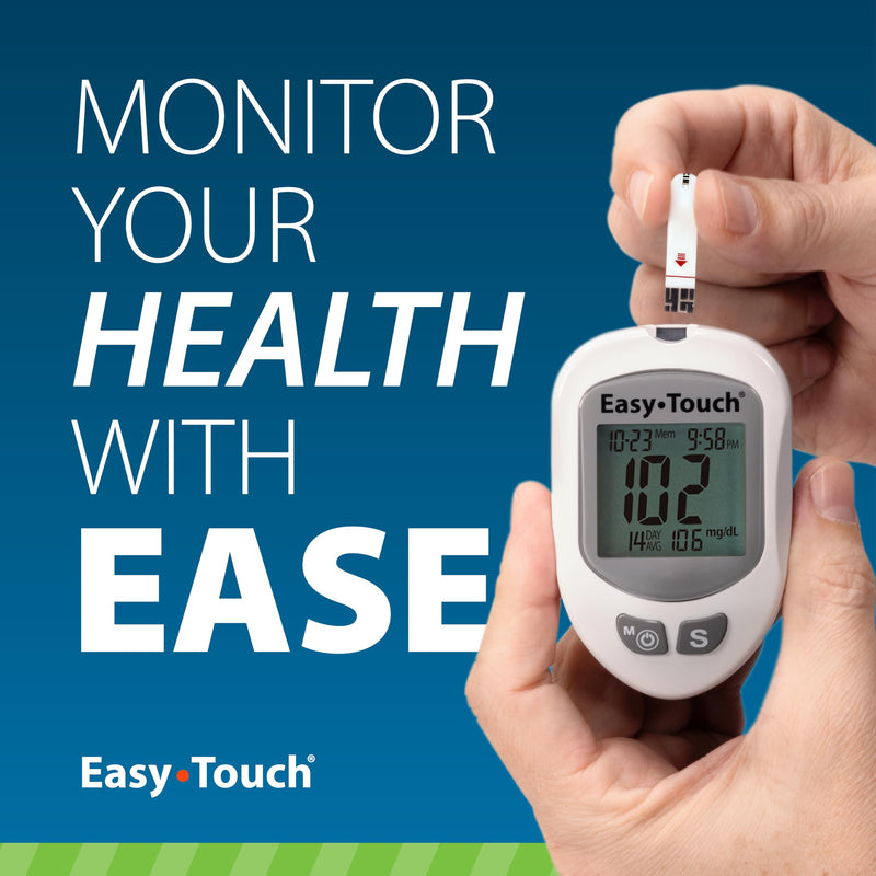 Easy Touch Glucose Test Strips (50ct) | Compatible with EasyTouch Glucose Monitoring System 50 Count (Pack of 1)