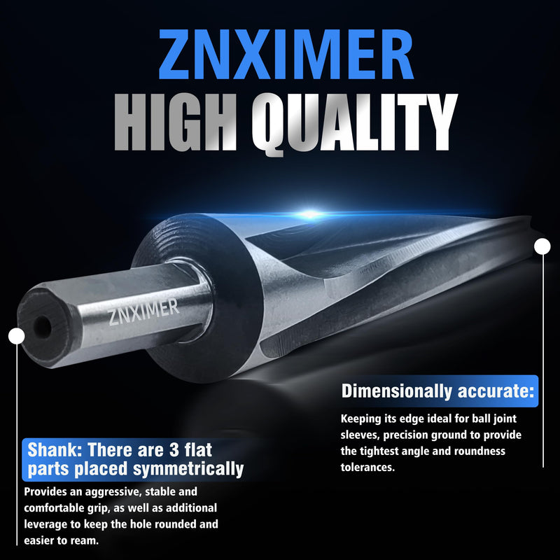 [Australia - AusPower] - 7 Degree Ball Joint Tapered Reamer Tie Rod for 1-1/2 inch Per Foot Tapered Ball Joint Reamer Made of 6542 High-Speed Tool Steel, Reamer Drill Bit Universal Reamer Tool Pipe Reamer 