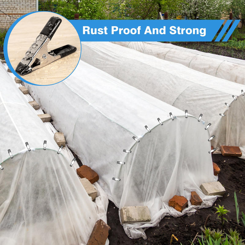 HANSOM 30 Pcs Small Clamps,Garden 2 Inch Mini Spring Clips Clamps Heavy ...