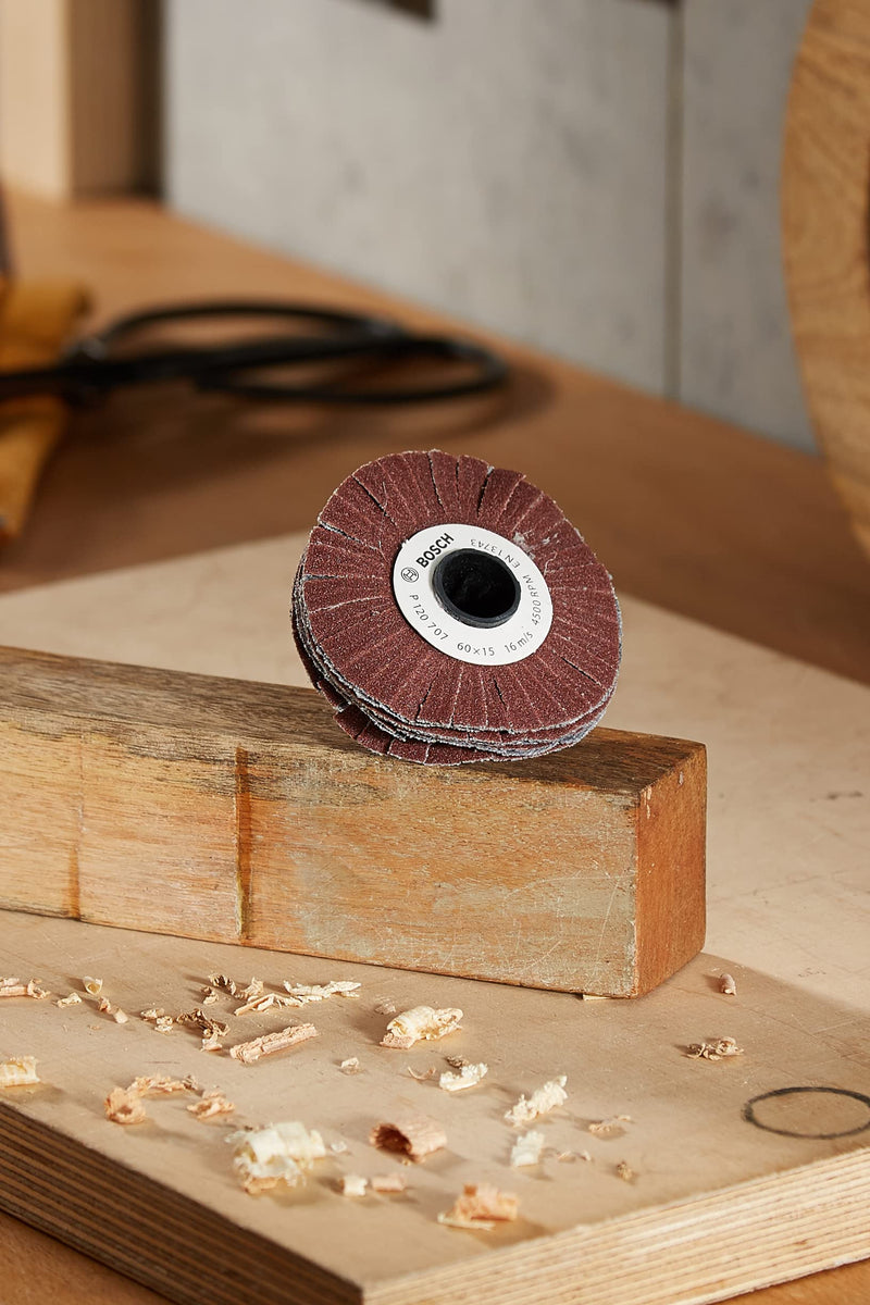 [Australia - AusPower] - Bosch 1600A00155 Sanding Roller Flexible Roll SW15 K120 for Bosch PRR 250 Removing Roller Körnung 120 