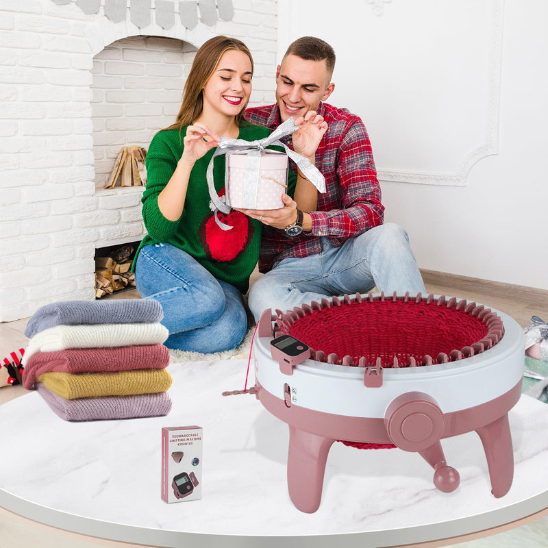 Rechargeable Knitting Machine Counter, Row Counter for Knitting, Suitable for 32, 40 and 48 Needles, Charges Quickly and Install Easily, Knitting Machine Accessories