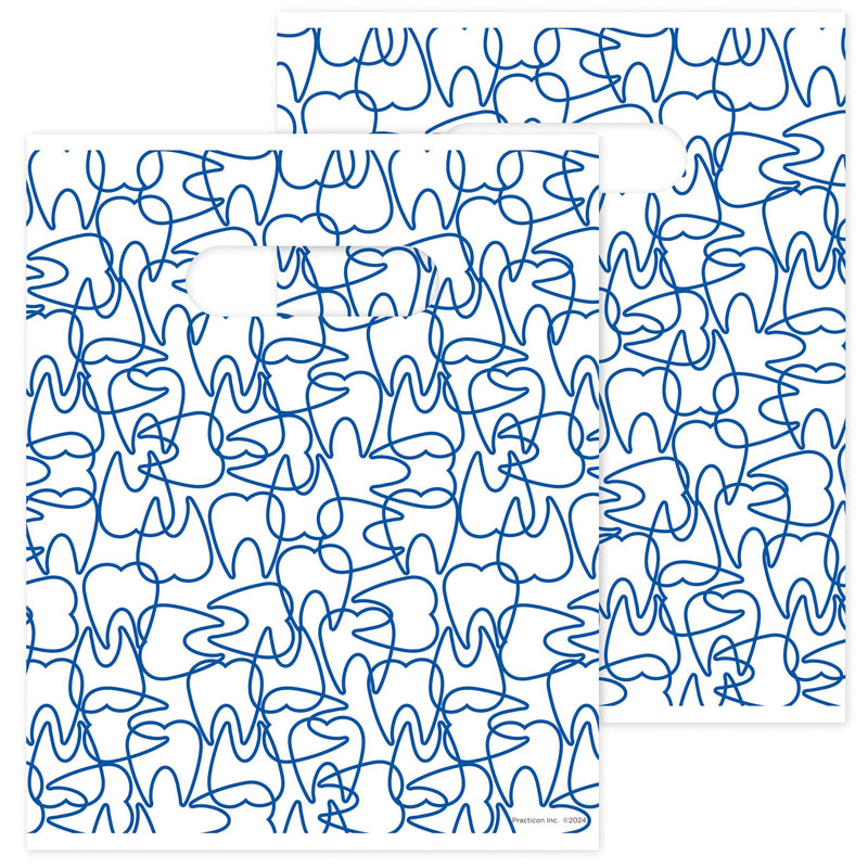 [Australia - AusPower] - Molar Mix-Up Dental Giveaway Bags, 8" x 10", 100 Pack 