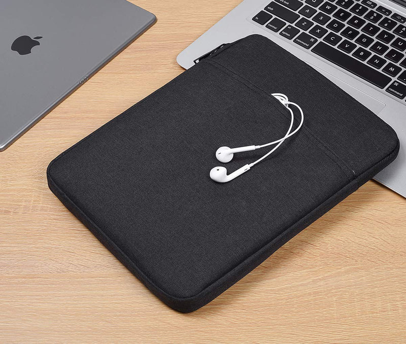 [Australia - AusPower] - 10 inch Waterproof Tablet Sleeve Case for 10.9 New iPad/iPad Pro 11/10.2 iPad/10.9 iPad Air 5 4/10.5 iPad Pro Air, Fire Max 11 Tablet/Kindle Fire HD 10 10.1/Scribe 10.2,Samsung Galaxy Tab A8/A7/S8/S7 9-11 Inch Black 