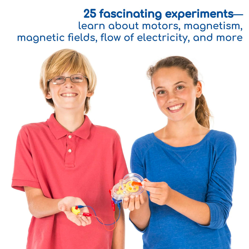 [Australia - AusPower] - Thames & Kosmos Motors & Generators Science Kit | 25 Guided STEM Experiment Lessons | 48 Page Color Student Guide | Grades 3-6 | Ages 8+ | Play & Learn | Parents' Choice Silver Award Winner 