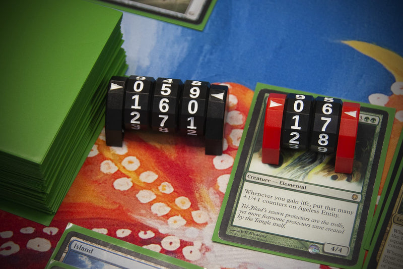 Life Counter/Wound Counter - Number dial - Three Dial Black - Tabletop Games - Phoenix Fire Gaming