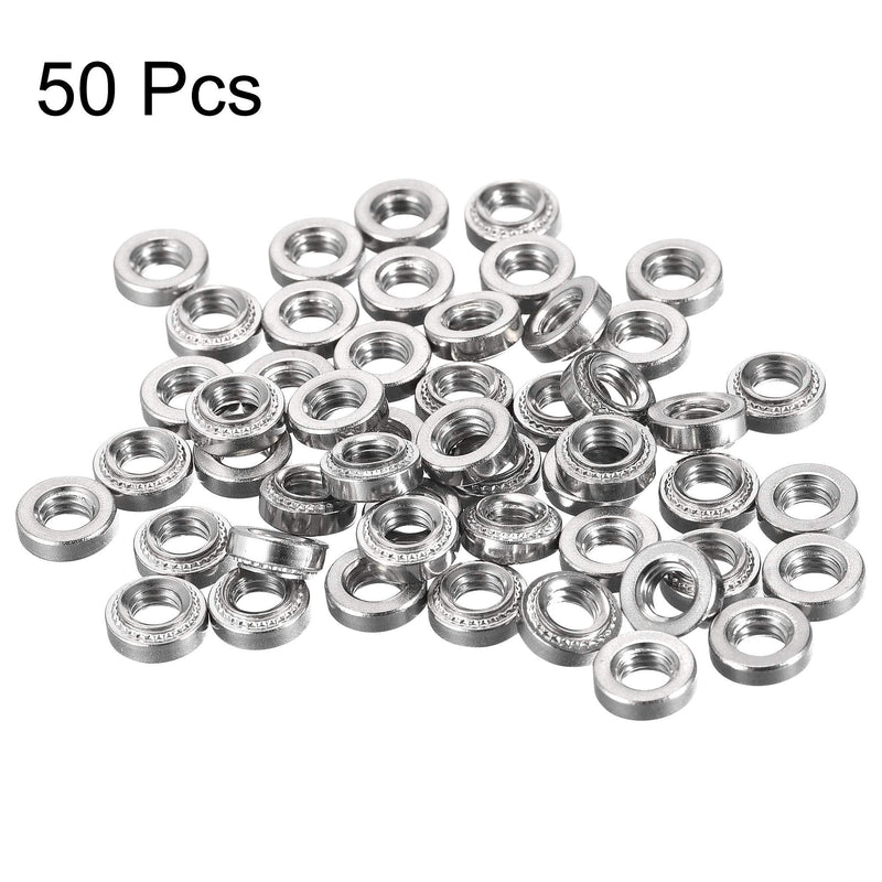 [Australia - AusPower] - uxcell Self -Clinching Nuts,#10-32 x 0.14-Inch Stainless Steel Rivet Nut Round Head Steel Metal Sheet Mounting Hardware Fastener 50pcs #10-32x3.66mm 