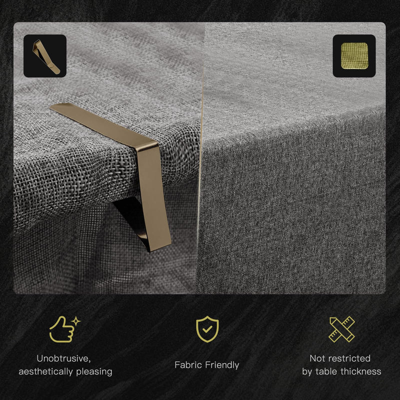 BALCONY & FALCON Tablecloth Anti-Slip Sticker Double Sided Mounting Tape for Table Cloths Mats Carpets Sofa Covers (1.9x1.9 inch) 12PC Anti-slip Sticker 12pc 1.9" x 1.9" (Square)