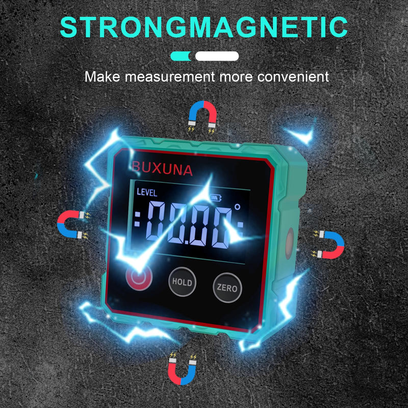 [Australia - AusPower] - Digital Angle Finder, Digital Level, Digital Angle Finder Magnetic, Rechargeable Digital Angle Gauge, For Table Miter Saw, Woodworking, Construction(Laser Level Is Class Ii, Output<5mw) 