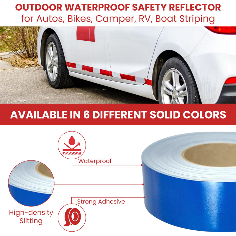GGR Supplies T.R.U. REF-7 Red Engineering Grade Reflective Tape: 1 in. Wide x 30 ft. Length 1 in. (Pack of 1)