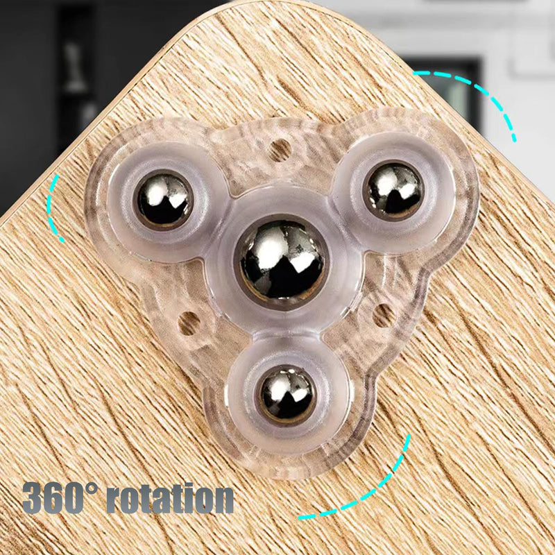 [Australia - AusPower] - Household Mini Casters, 360° Casters, Furniture Casters, Paste Type Universal Wheel, Suitable for All Small Furniture, Luggage, Storage Shelves?4pack? 
