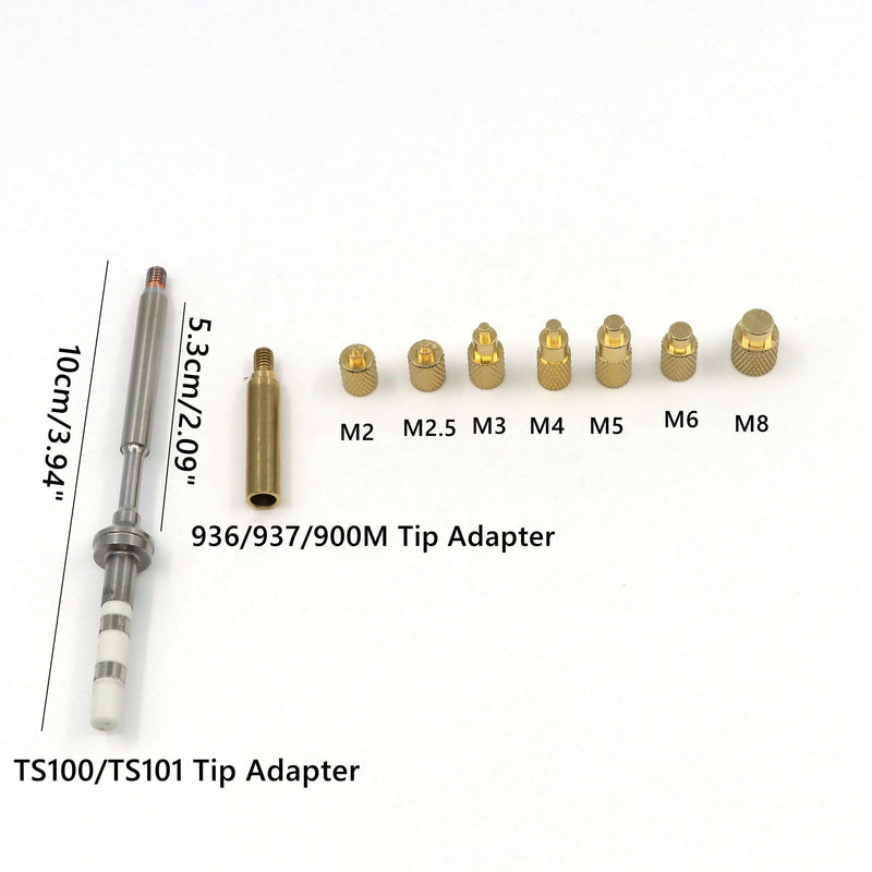 [Australia - AusPower] - NovelLife Heat Set Insert Tool Hot Melt Brass Knurled Nut Embedded Insertion Tip Adapter Kit 3D Printed Parts Install for TS100 TS101 Pine64 936 Soldering Iron (Heat Set Insert Tool) 