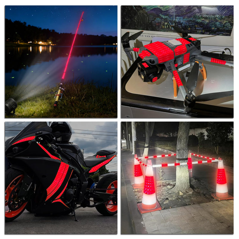 SWRT 2 Inch X 30 FT Reflective Tape Outdoor Waterproof DOT-C2 Fade Resistant Red Reflective Tape Strong Adhesive Safety Warning Tape Reflector Conspicuity Tape for Trailer Trucks Bikes 2IN x 30FT