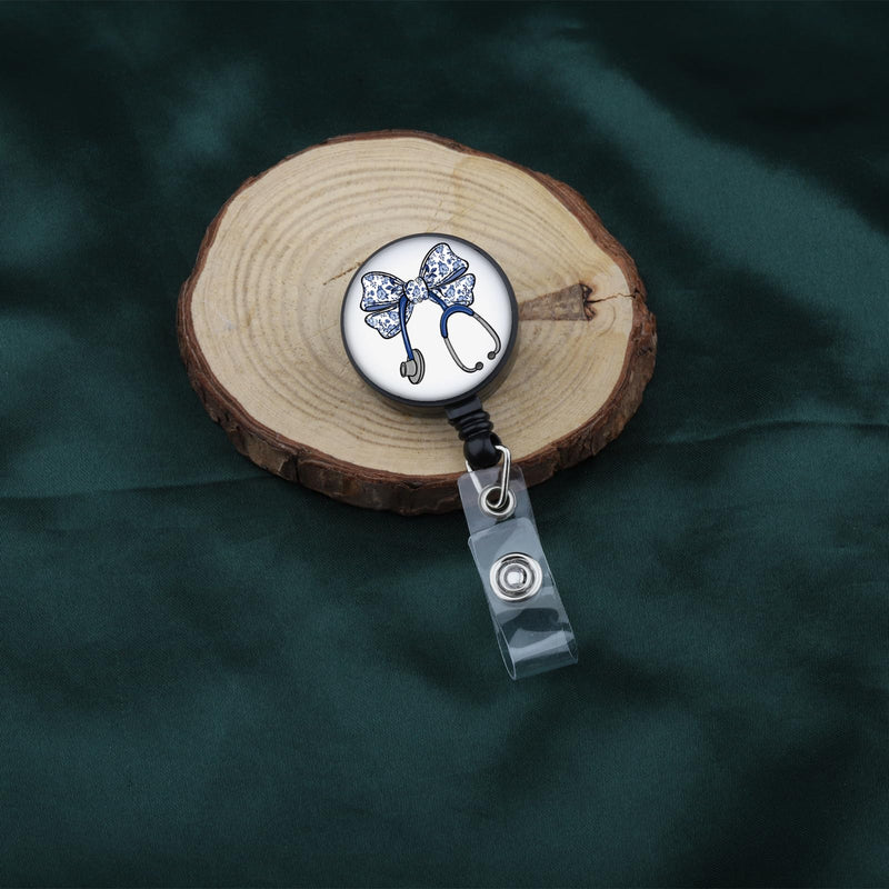 [Australia - AusPower] - Lywjyb Birdgot Stethoscope Badge Reel Medical Assistant Graduation Gift Medical Doctor Nurse Gift (Stethoscope Badge) 