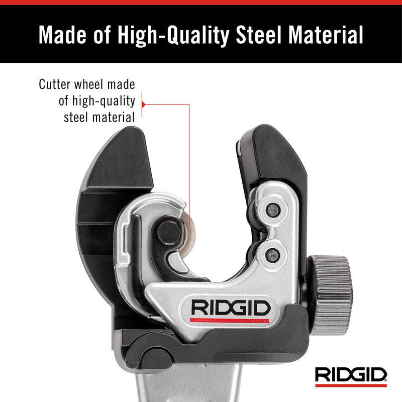 RIDGID 32573 Model 118 2-in-1 Close Quarters Tubing Cutter for 1/4" to 1-1/8" Copper, Brass, and Aluminum Tubing, Compact tubing cutter with AUTOFEED 13 x 6.75 x 2 inches Pliers