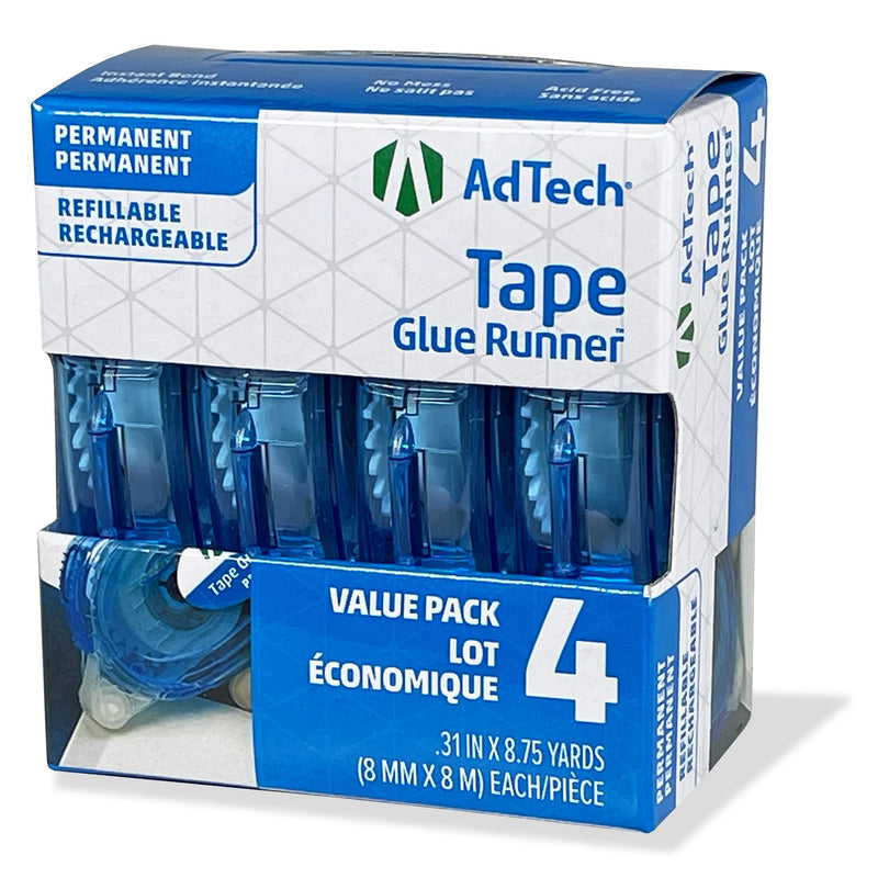 AdTech Permanent Glue Runner, 35 Yards (3-Pack) | Strong, Double-Sided Adhesive for Crafting, Scrapbooking & Office Use | Acid-Free, Reliable Bond 3 PACK