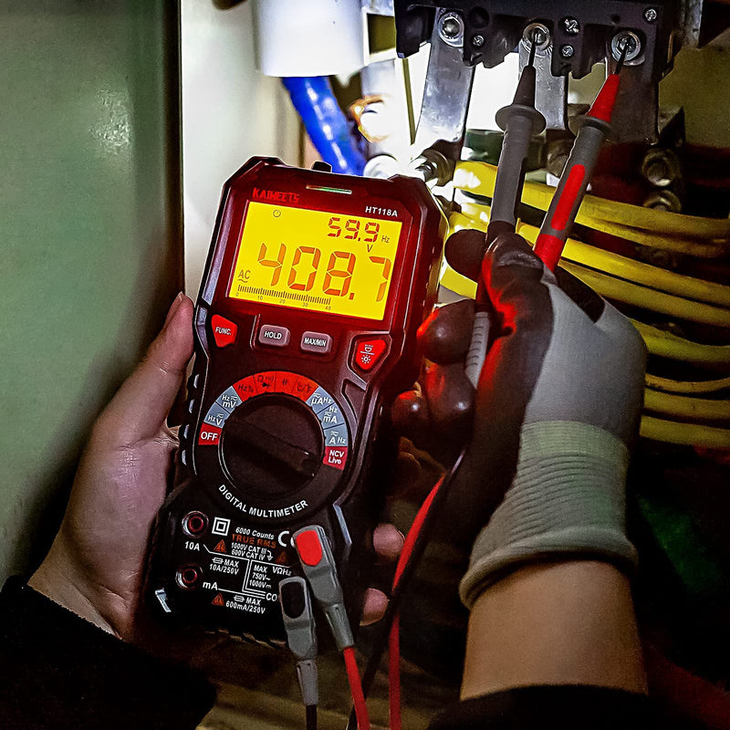 [Australia - AusPower] - Test Leads Set KET01 & Multimeter HT118A 