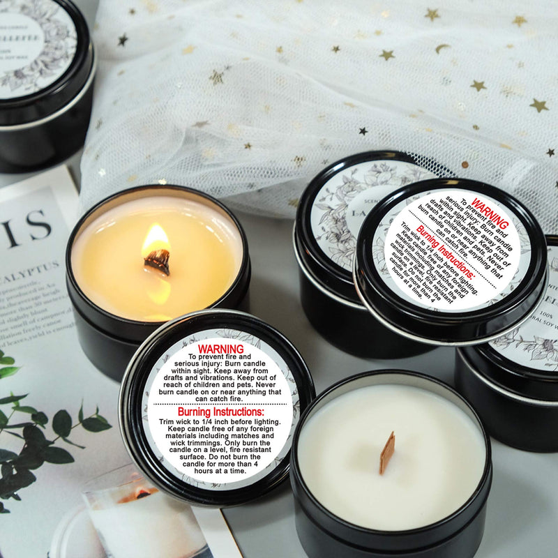 Candle Warning Labels 1.5 inch Candle Jar Container Stickers Candle Making Stickers Warning 500 Pcs Per Roll Waterproof Candle Safety Labels Sticker Decal for Soy Wax Candle Jars,Tins and Votives - NewNest Australia