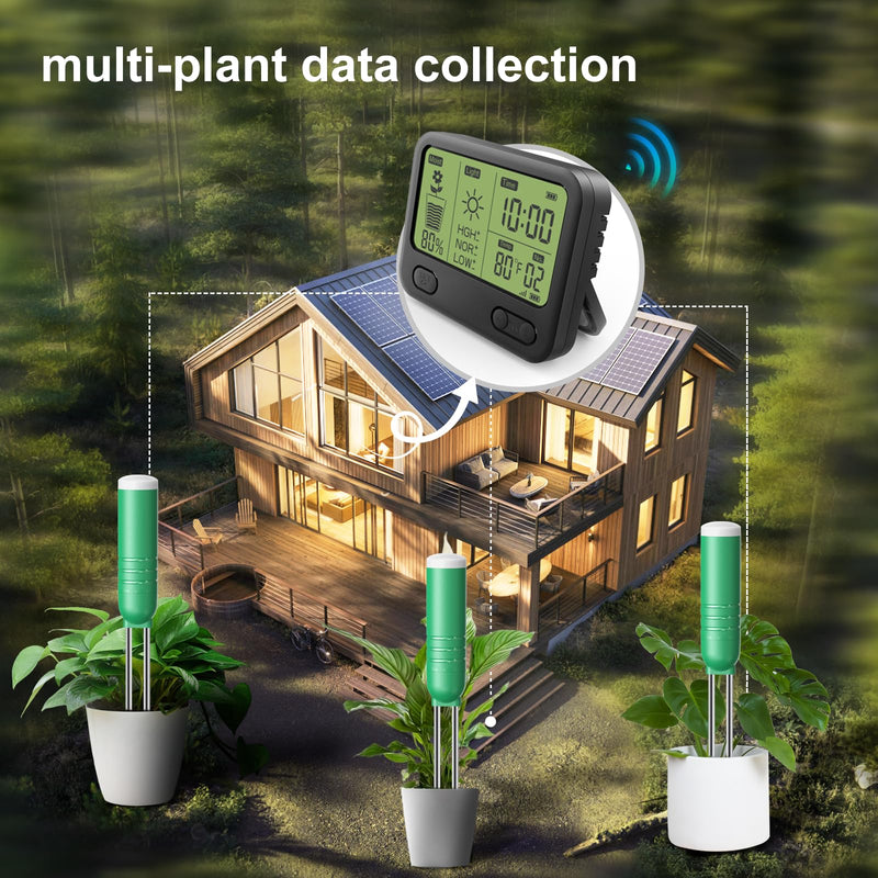 Soil Moisture Meter Plants, Garden Soil Moisture Meter Plants for Gardening, Lawns, Potted Plants Watering Indicator(Sensor only Without Battery) 1 Sensor