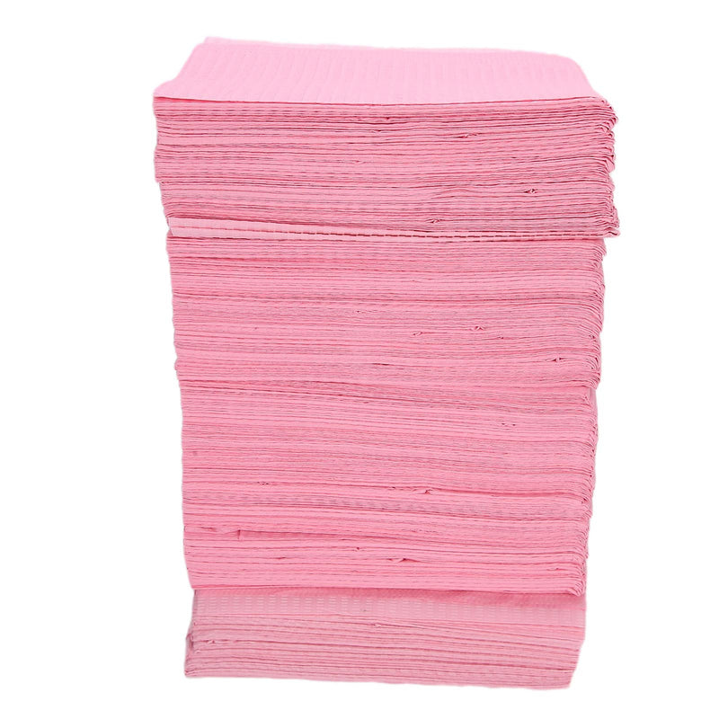 Pack of 125 Bibs, Waterproof Tattoo Piercing Bibs, Disposable, Dentist Bibs, Tattoo Tray Covers, Waterproof Napkins, Napkin Tattoo Supplies, Tattoo Table Mat