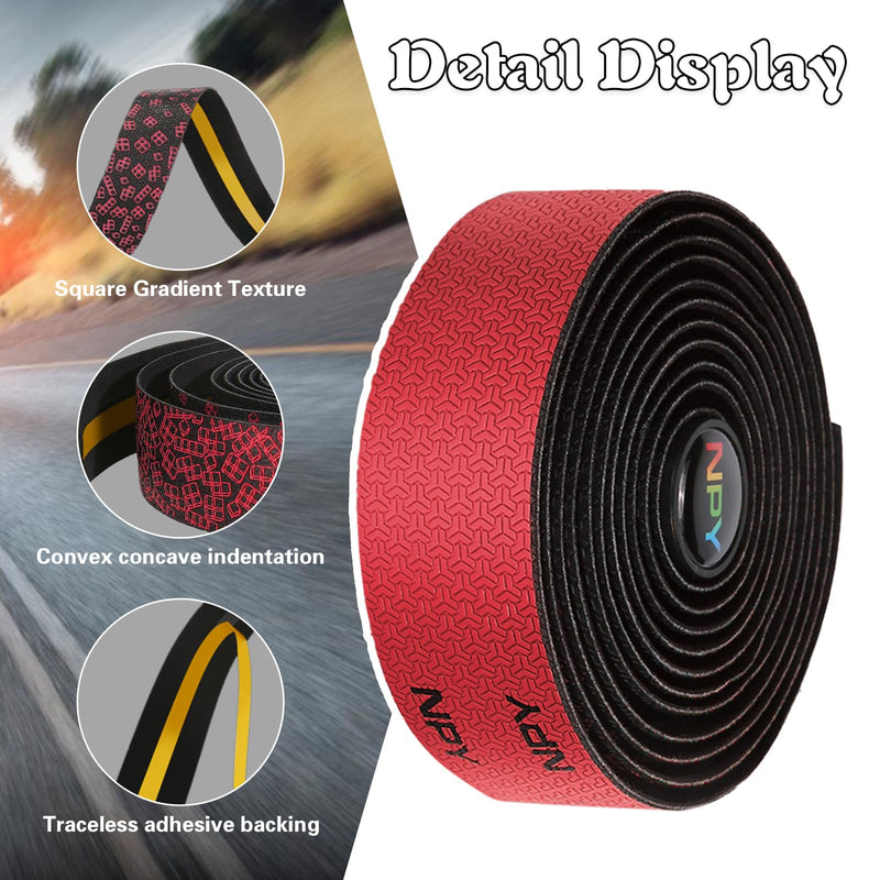 2pcs Bike Handlebar Tapes, Road Bicycle Bar Tape, Absorbent Bicycle Handle Bar Tape, Enhance Your Bicycle Handlebar Grip with These Bar Tape, Wrap Your Bike for an Awesome Comfortable Rid(White) White