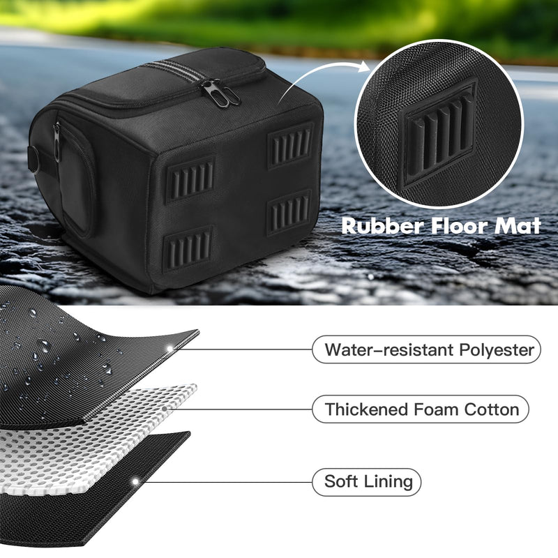 Portable Power Station Carrying Case Bag Compatible with Anker 521 Power Station Generator Protective Shoulder Bag Cover with Pocket for Outdoor Travel Camping Charging Accessories For Anker 521 Power Station