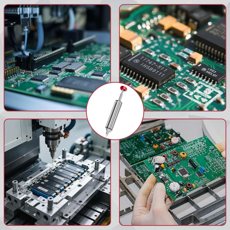 Desoldering Tool, Soldering Sucker, Desoldering Pump Vacuum, Soldering Suction Pump, Soldering Pump Soldering Remover Tool, Soldering Vacuum Soldering Pump, with 1 Silicone Nozzles Desoldering Suction Pump and 2 Soldering Wires (150 mm)