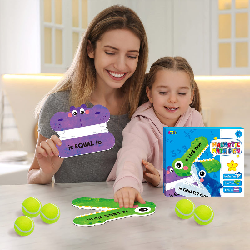 [Australia - AusPower] - 3 Magnetic Math Signs, Math Symbols Greater Than/Less Than/Equal To Math Demonstration Tool Teacher School Classroom Supplies, Numeric Relationship Understanding and Math Problem Solving 3 Magnetic Math Signs 