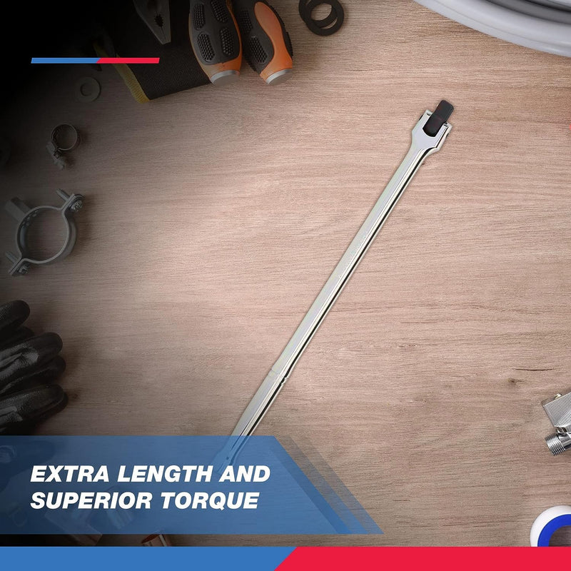 [Australia - AusPower] - Neiko 00211A 1/2-Inch-Drive Extension Breaker Bar, 18 Inches Long, Made with CrV Steel 1/2" Drive 18" Length 