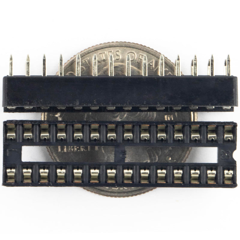 [Australia - AusPower] - whiteeeen 10pcs DIP28 IC Socket DIP Sockets Solder Tail 28 pin 0.3" for atmega328p-pu 
