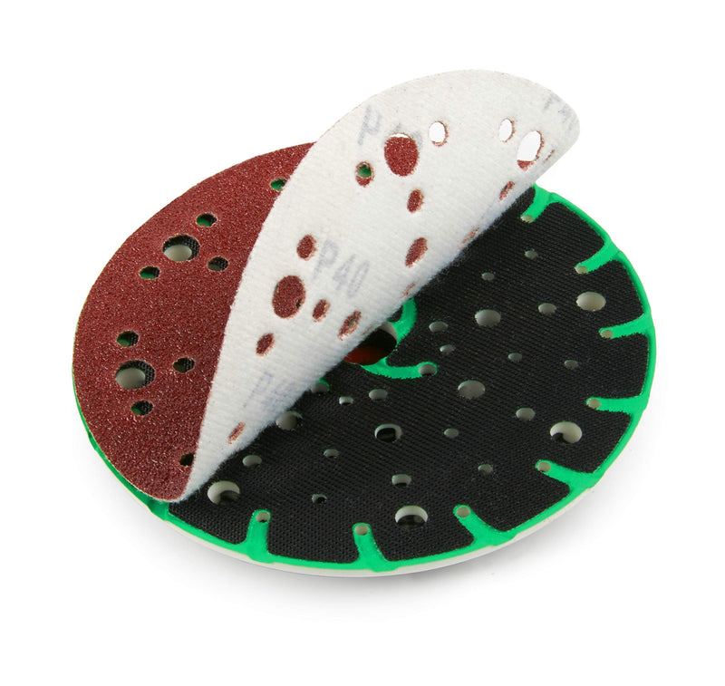 [Australia - AusPower] - Sanding Disc 150-mm Velcro Sanding Discs, 150 mm with 48 Holes, in Red for Wood Polishing K100 | 50 St 