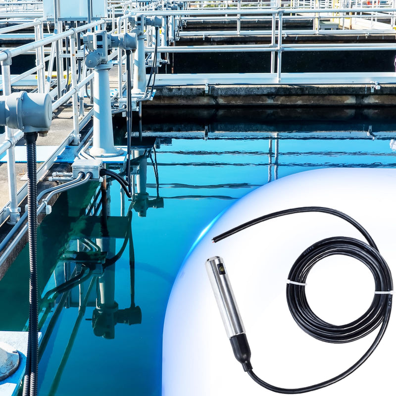Level Sensor 4-20 mA, IP68 Multilayer Liquid Level Transmitter, Water Level Sensor Detector, Stainless Steel Liquid Water Level Sensor Transmitter with Cable 0-5 m