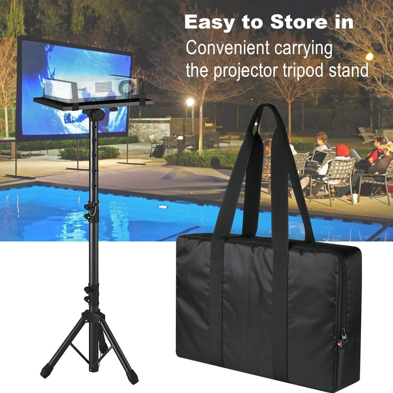 [Australia - AusPower] - TXEsign Carrying Case for Projector Stand, Laptop Tripod Stand Nylon Storage Bag Projector Tripod Stand Carry Bag for Projector Tray Holder and Tripod Fits Up to 20.87”(Adjustable Min Height) 