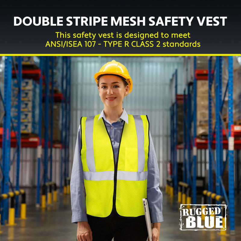 RUGGED BLUE unisex-adult Vest Medium Yellow