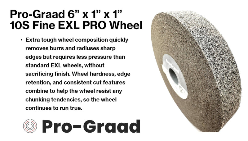 [Australia - AusPower] - EXL PRO Convolute Deburring Polishing Wheel - 6" x 1" x 1" 10S Fine Silicon Carbide - Professional Grade - Metal Deburring, Finishing and Polishing Wheel - (1 Pack) 6" x 1" x 1" 