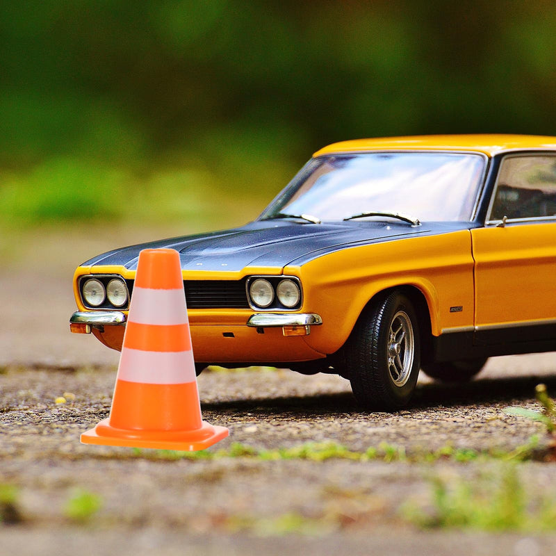[Australia - AusPower] - NUOBESTY 30Pcs Mini Traffic Signs Miniature Traffic Cones Barricades Signs Traffic Scene Roadblock Toys Road Sign Models Kids Early Educational Cognitive Toys 