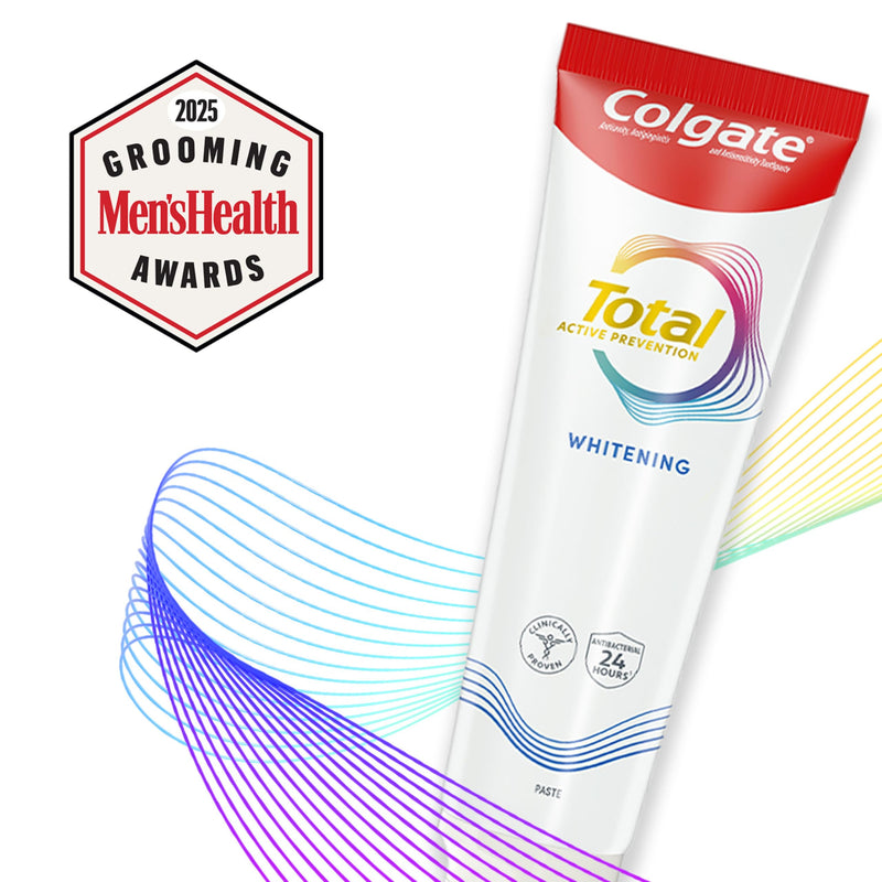 [Australia - AusPower] - Colgate Total Whitening Toothpaste with Fluoride, 10 Benefits Including Sensitivity Relief and Stain Removal, Mint, 5.1 ounces (4 Pack) 5.1 Ounce (Pack of 4) Whitening Paste 