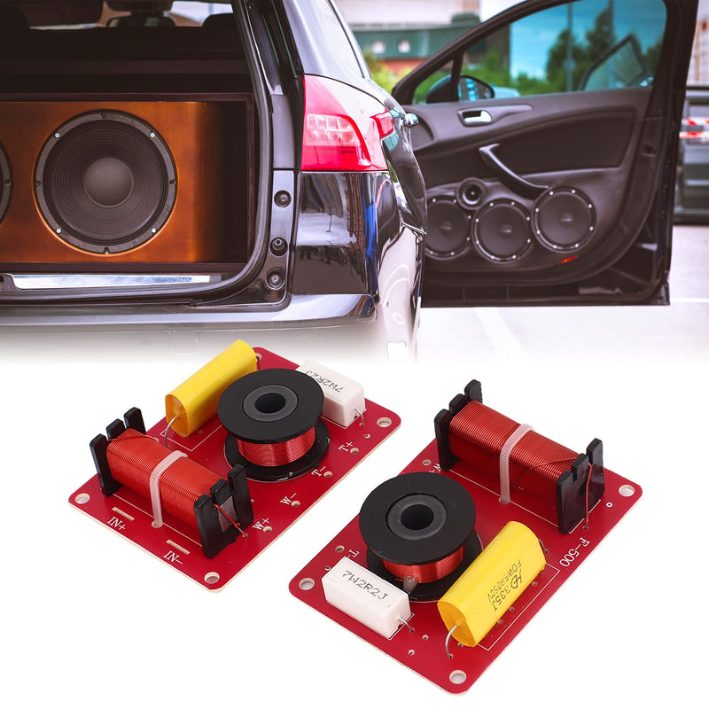 [Australia - AusPower] - uxcell 2 Pcs 100W 2-Way Speaker System Audio Crossover Filters Frequency Distributor 