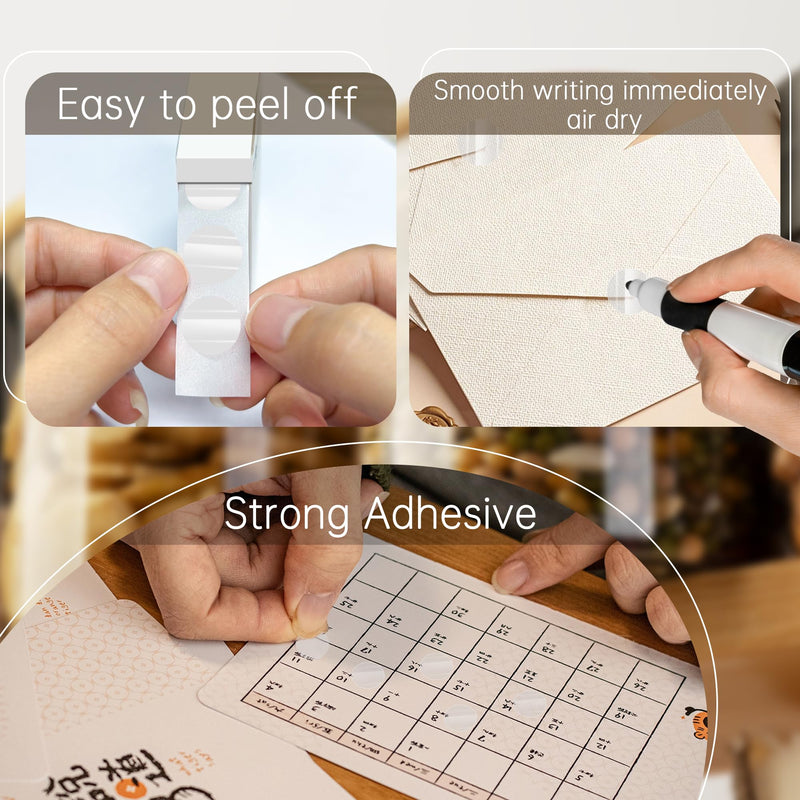 PARLAIM 0.5 inch Round Clear Circle Dot Sticker, 1000pcs Transparent Adhesive Label for Envelope, Cosmetic Box, Gift Bag, Translucent Wafer Package Seals 1 Roll-1000PCS
