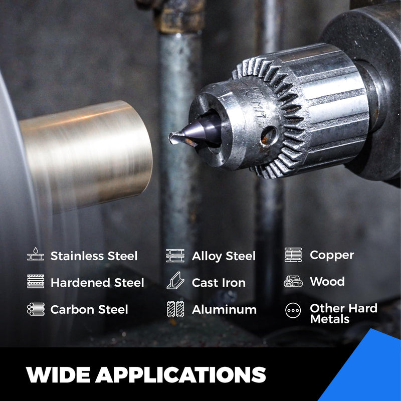 [Australia - AusPower] - toolant Center Drill Bit Set, TiAlN Coated Cobalt M35 HSS Centering Drill Bit for Stainless Steel, Carbon Steel, Alloy Steel, Cast Iron, Copper, Other Hard Metals, Metric 1-5mm (6pcs) 1mm-5mm(6pcs) 