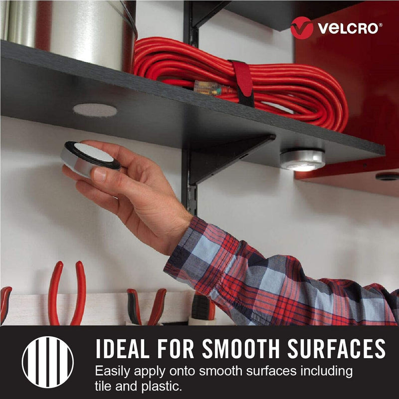 [Australia - AusPower] - VELCRO Brand Heavy Duty Tape with Adhesive - Cut Strips to Length - Holds 10 lbs, Black - Industrial Strength Roll, Wide 10Ft x 2In - Strong Hold for Indoor or Outdoor Use 