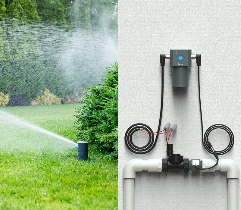 [Australia - AusPower] - LinkTap 1" NPT Flow Meter & 4.9 ft Connection Cable, Requires 1-Zone Smart Sprinkler Controller ValveLinker, Compatible 6.5/16/33 ft Extension Cables 