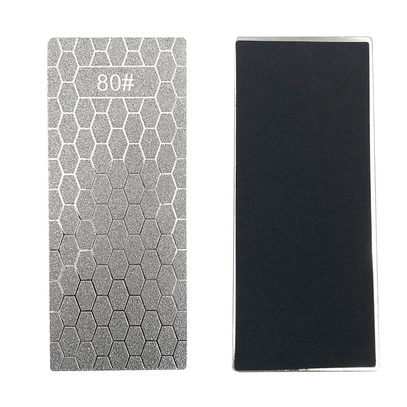 5 Pieces Diamond Knife Sharpener, 80/200/400/800/2000 Grit Sharpening Stones for Kitchen Knives, Scissors and Outdoor Activities