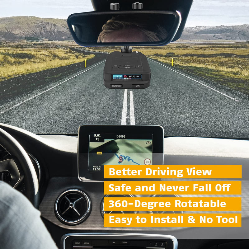 [Australia - AusPower] - Car Rearview Mirror Radar Detector Mount, Suitable for Uniden Series Rearview Mirror Rod Radar Mount (for Uniden Radar Detector Only) 