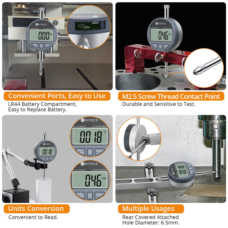[Australia - AusPower] - Neoteck 1 inch Digital Indicator +0.5 inch Digital Indicator 